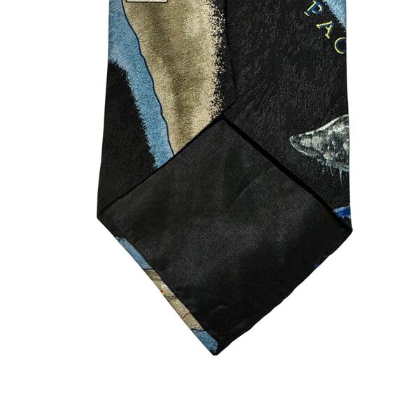 Endangered Species Baja Coast California Joshua Tree Park Vintage Necktie Silk - Picture 5 of 7